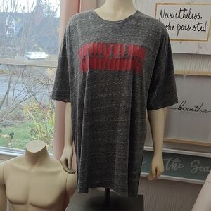 Gray Tee with Red Logo